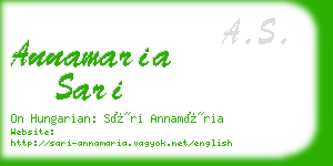 annamaria sari business card